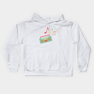 Radio, Music Kids Hoodie